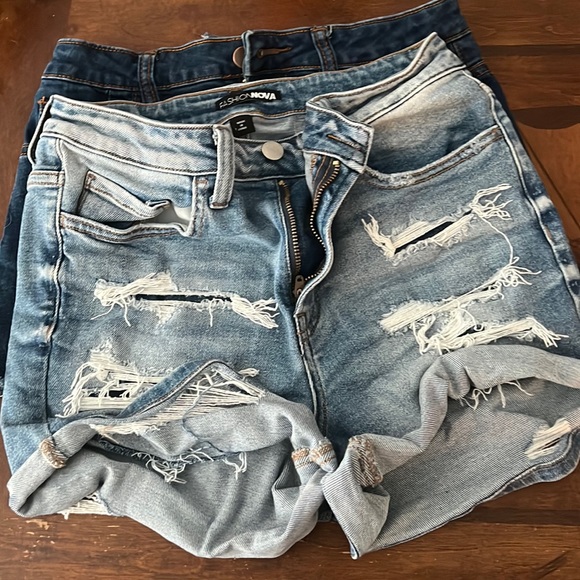 SALE!! Two pairs of FN denim shorts - Picture 1 of 3